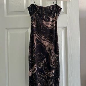 Marble mini dress